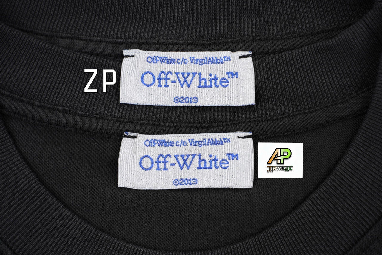 Off-White Vintage Washed Distressed Short Sleeves T-Shirt