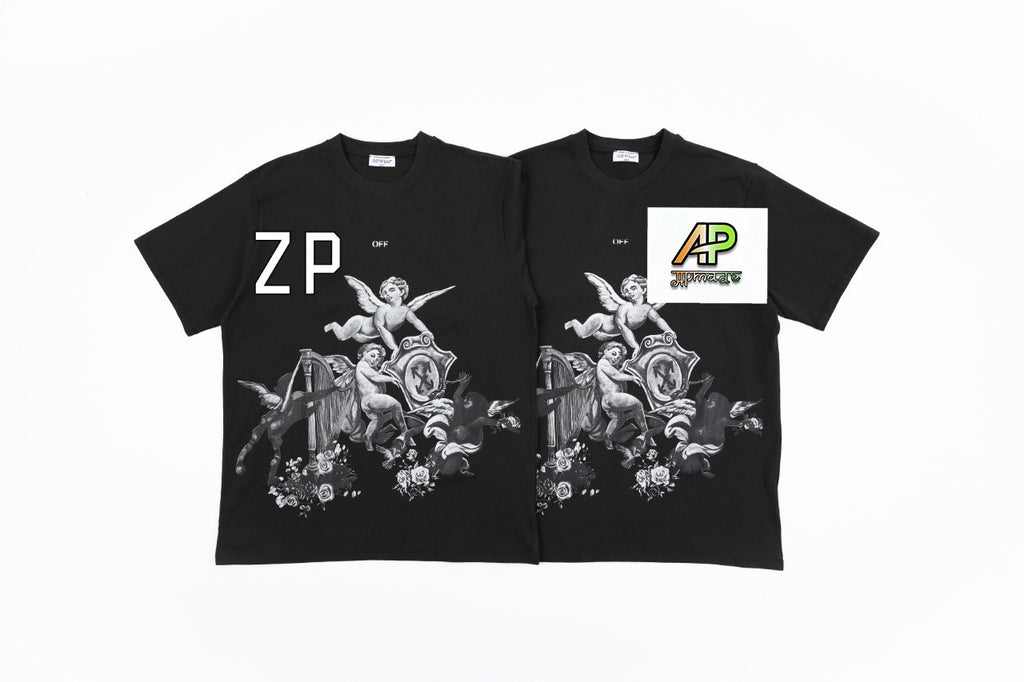 Off-White Vintage Washed Distressed Short Sleeves T-Shirt