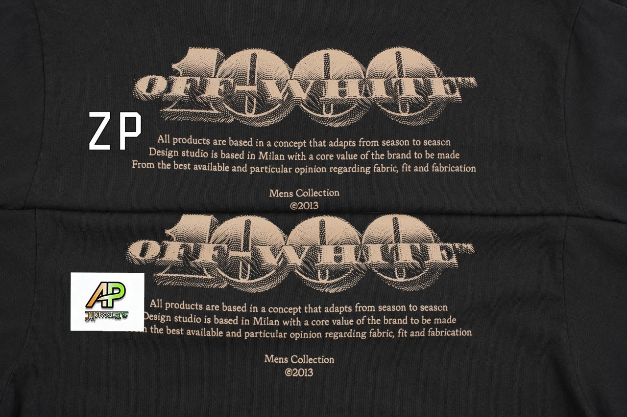 Off-White Vintage Washed Distressed Short Sleeves T-Shirt