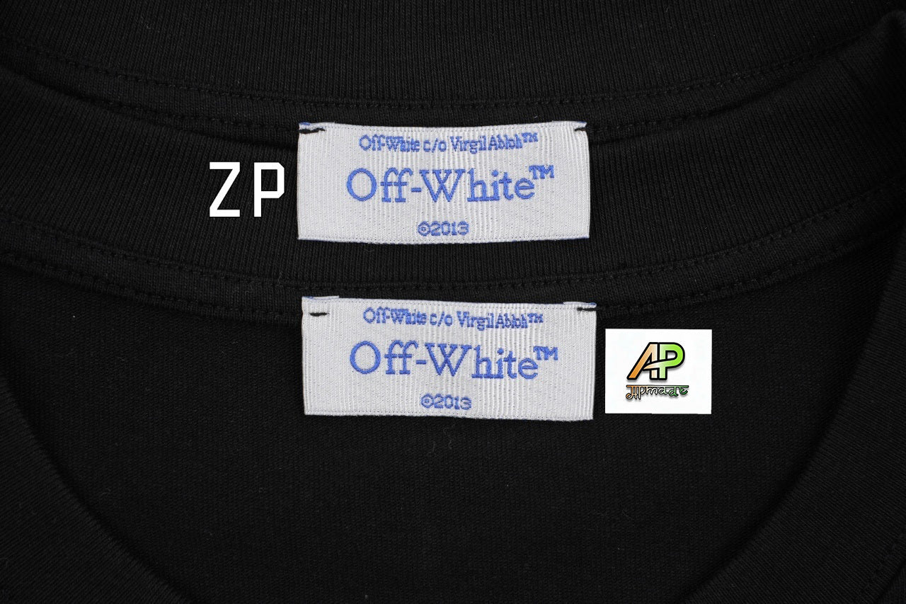 Off-White Vintage Washed Distressed Short Sleeves T-Shirt