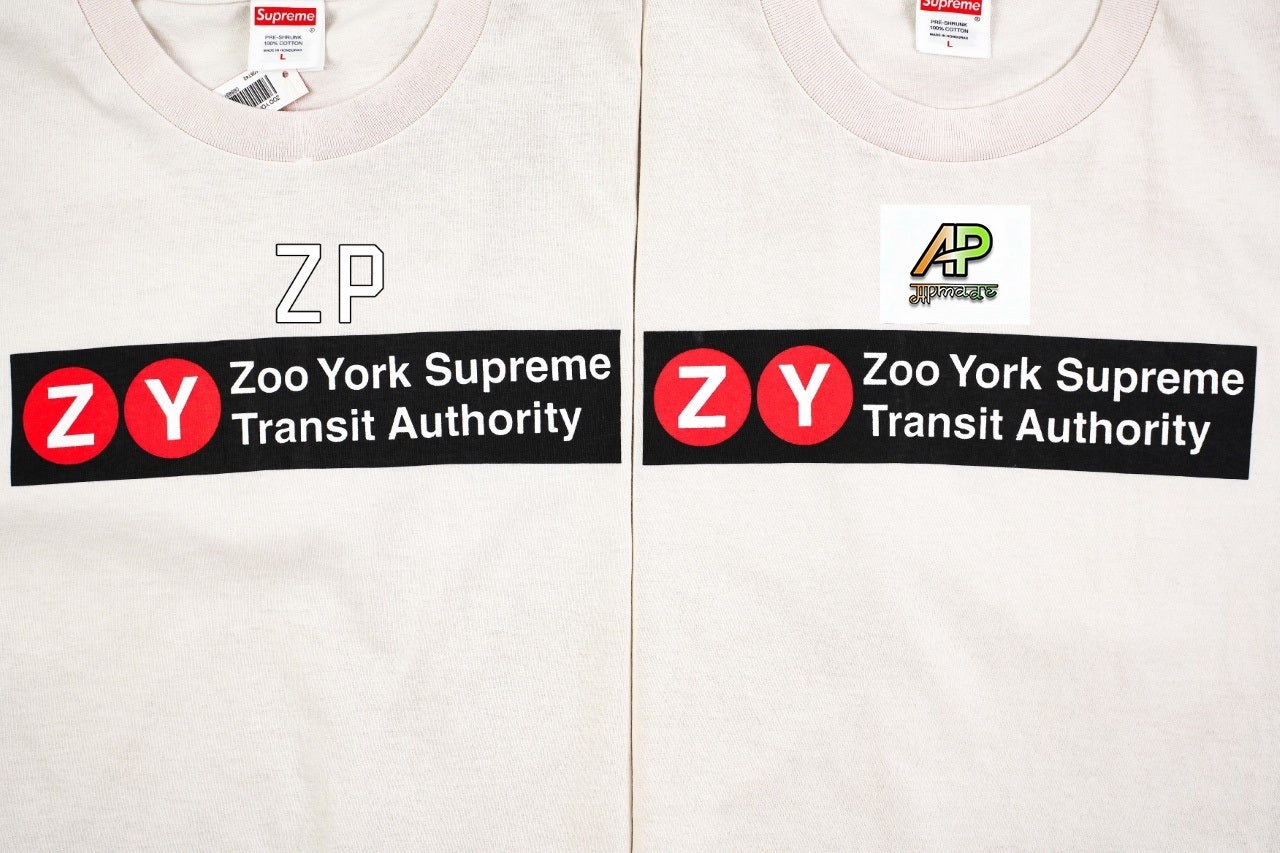 Supreme Zoo York Co-Branded Box Logo Short Sleeves T-Shirt