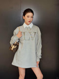Louis Vuitton Rhinestone Crew Neck Sweatshirt