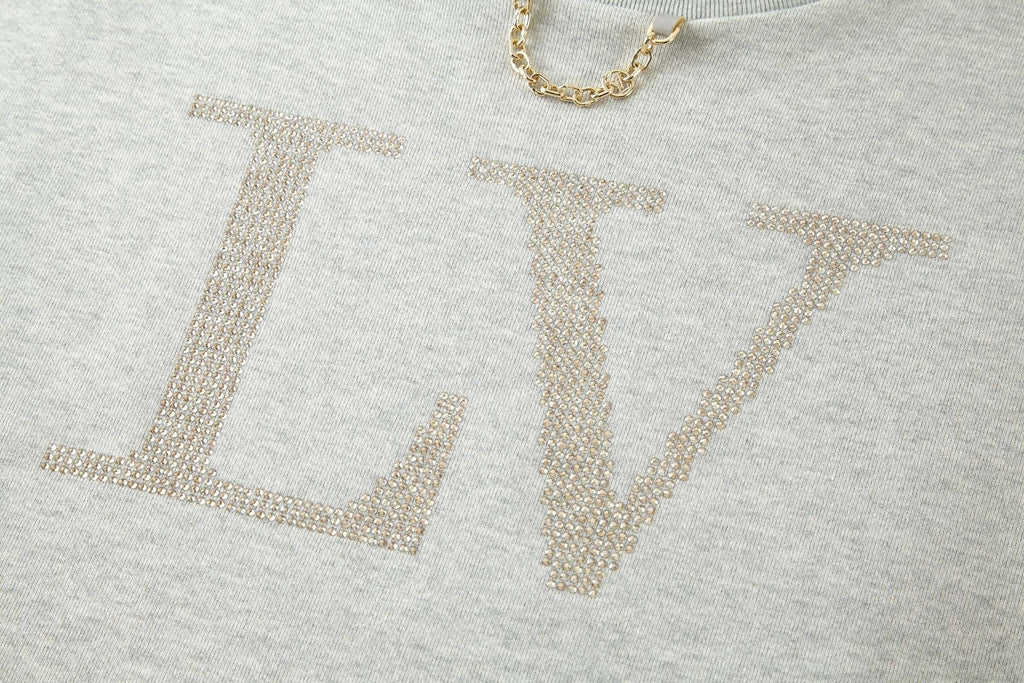 Louis Vuitton Rhinestone Crew Neck Sweatshirt