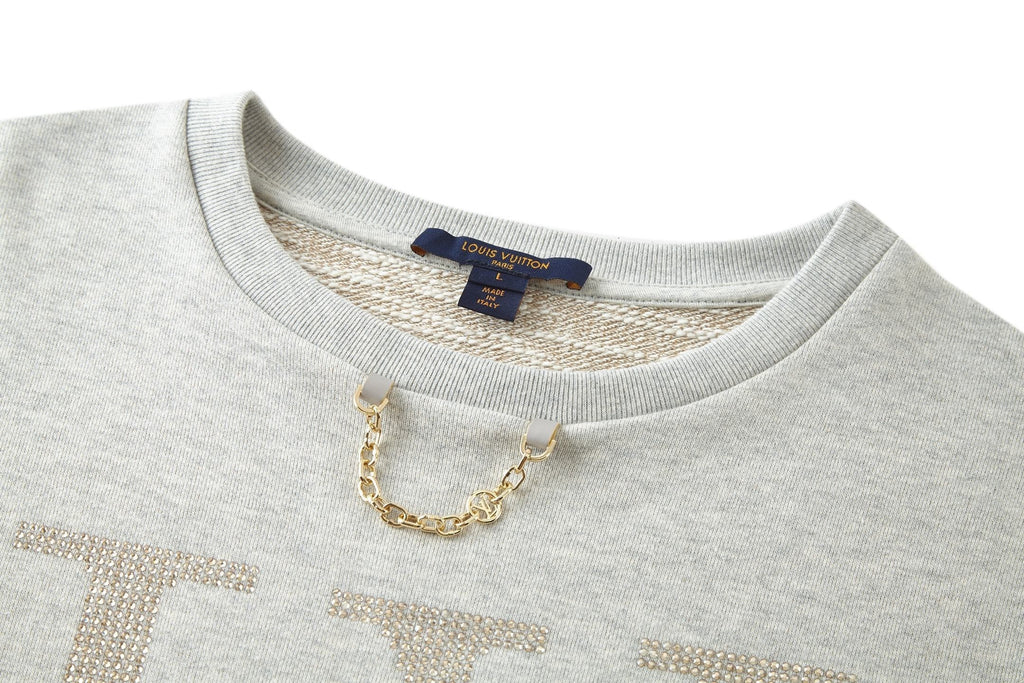 Louis Vuitton Rhinestone Crew Neck Sweatshirt