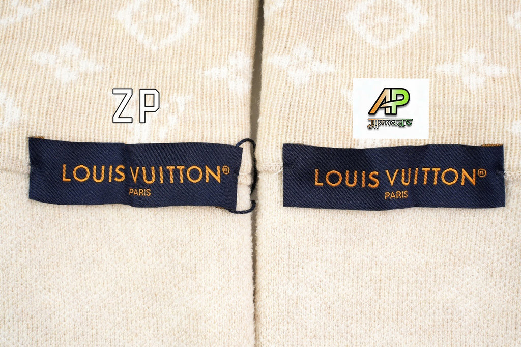Louis Vuitton Monogram Jacquard Half-Zip Knit Sweater