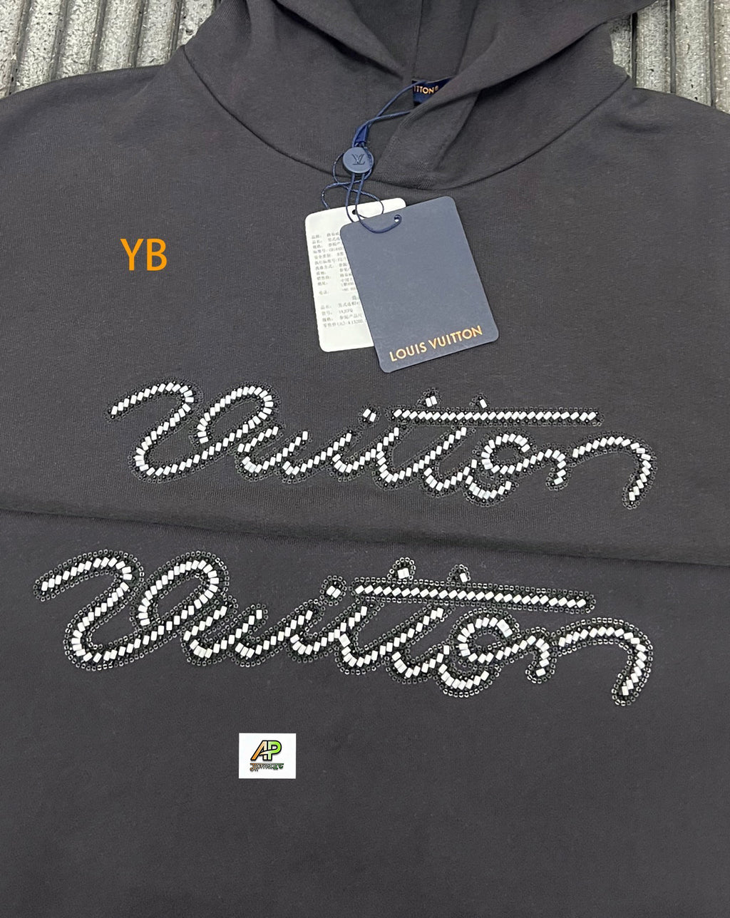 Louis Vuitton Beaded Embroidery Hoodie