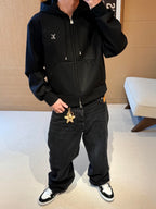 Louis Vuitton Tech-Blended Cotton-Wool Zipper Jacket