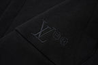 Louis Vuitton Leather Appliqué Embroidered Sweatshirt