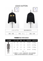 Louis Vuitton Leather Appliqué Embroidered Sweatshirt