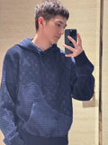 Louis Vuitton Wool Jacquard Hooded Sweatshirt