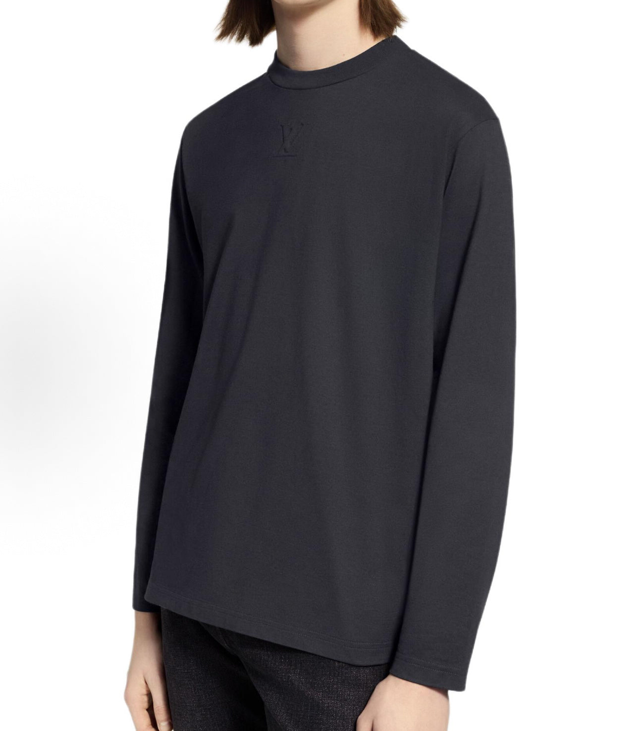 Louis Vuitton Embossed Logo Long-Sleeve Top