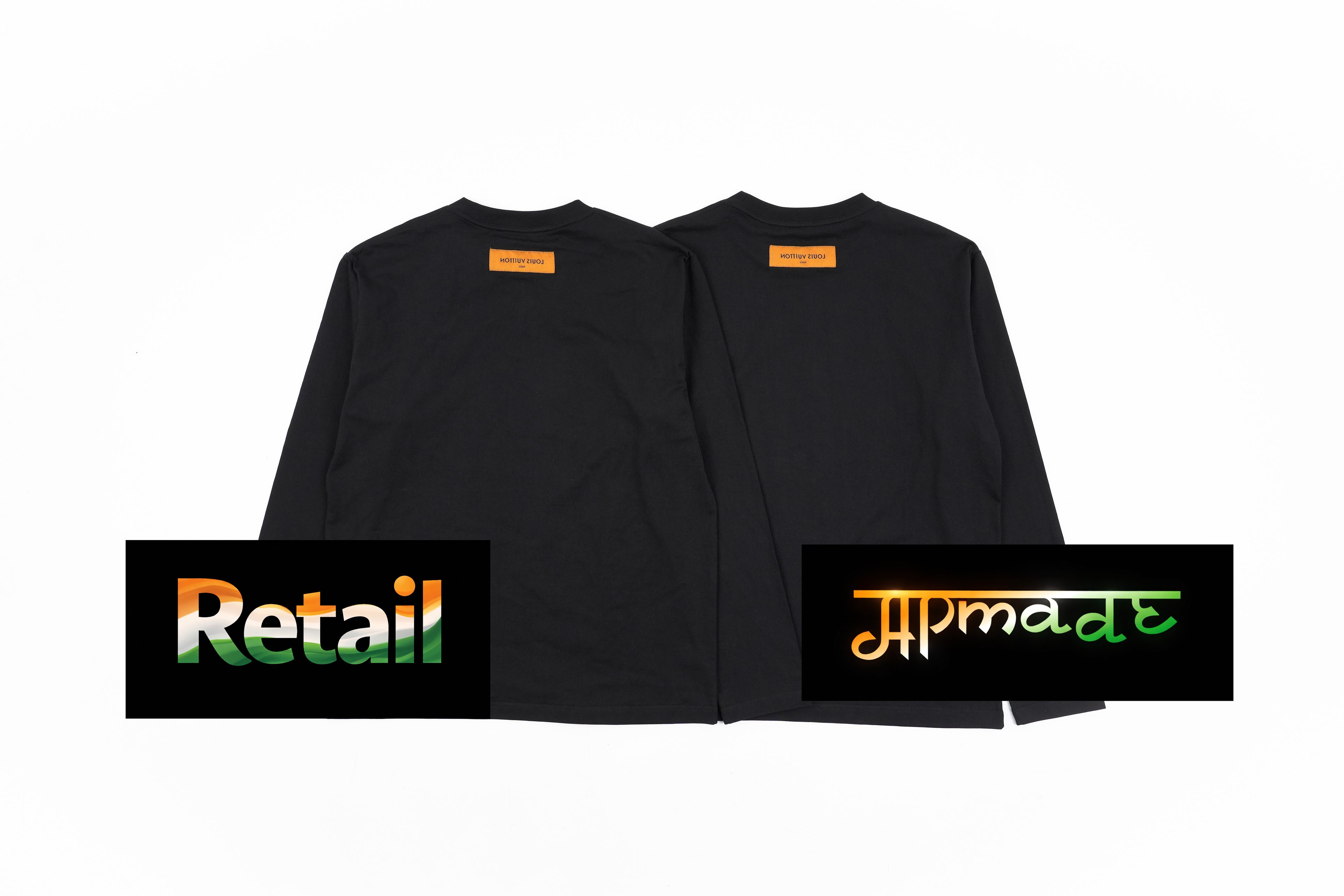 Louis Vuitton Embossed Logo Long-Sleeve Top