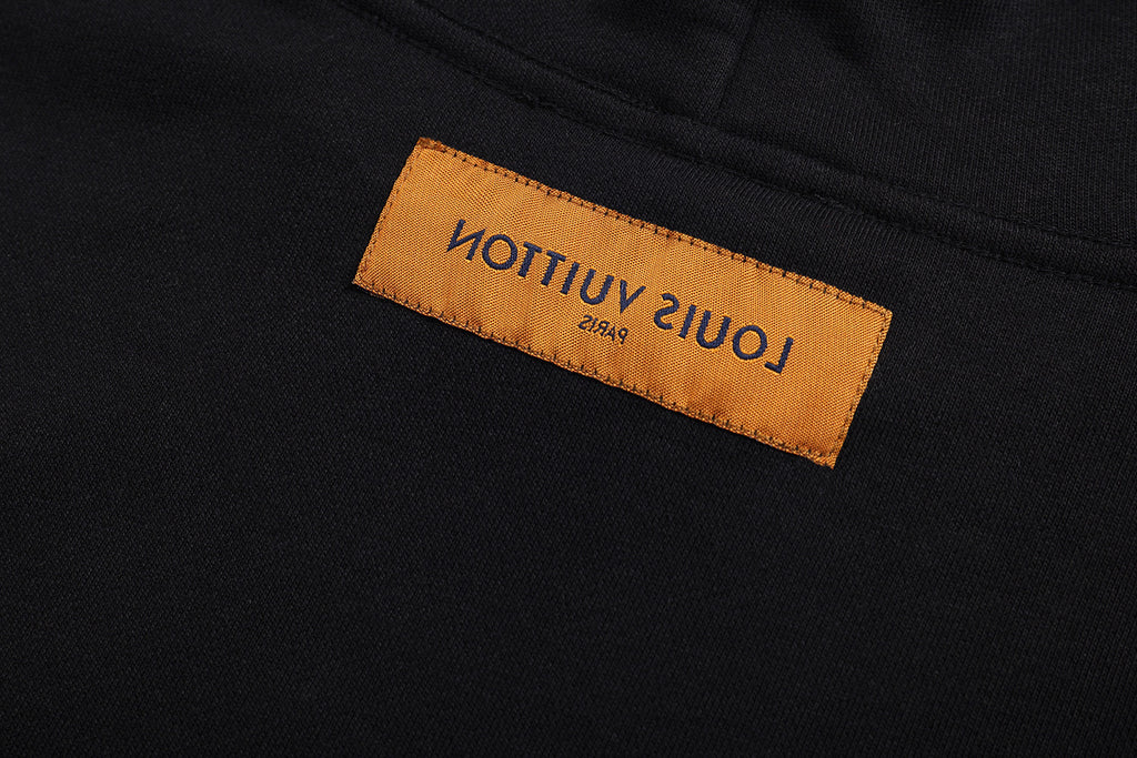 Louis Vuitton Solid Color Long-Sleeved Pullover Hoodie