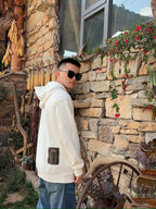 Louis Vuitton Solid Color Long-Sleeved Pullover Hoodie