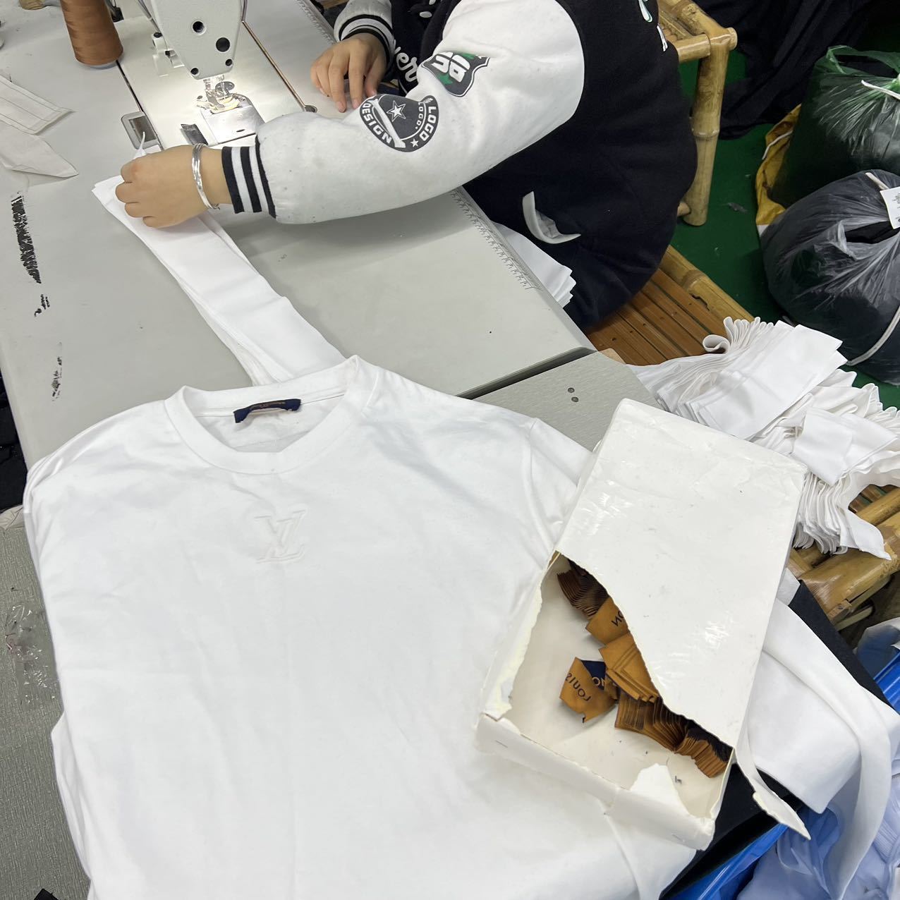 Louis Vuitton Embossed Logo Long-Sleeved Top
