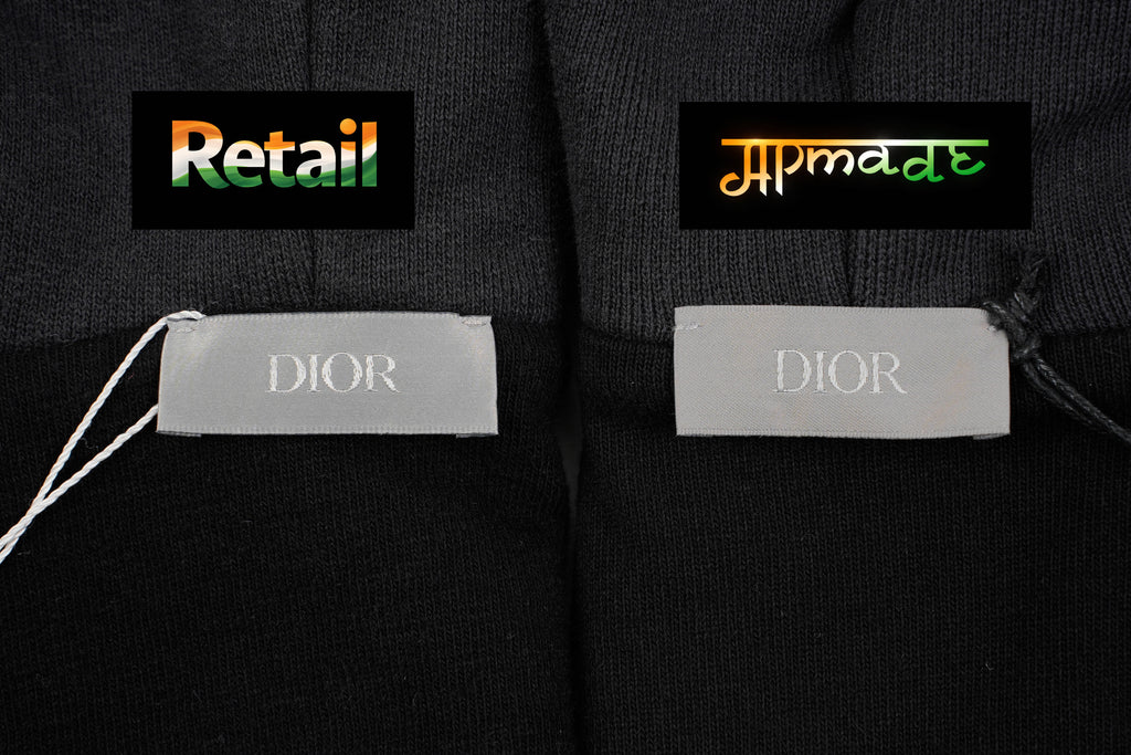 Dior Printed Distressed Double-Layer Hoodie