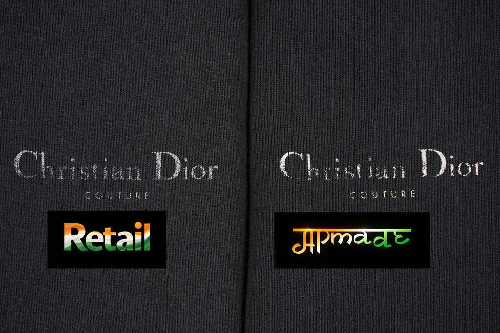 Dior Printed Distressed Double-Layer Hoodie