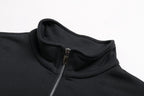 Dior 25SS Flocked Print Half-Zip Stand-Collar Sweatshirt