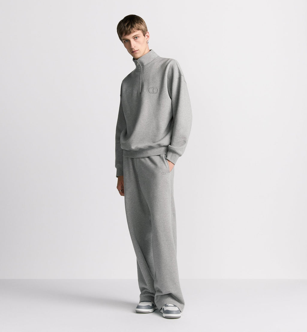 Dior CD Icon Polo Zip-Up Sweatshirt