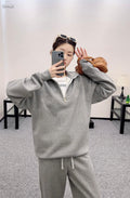 Dior CD Icon Polo Zip-Up Sweatshirt