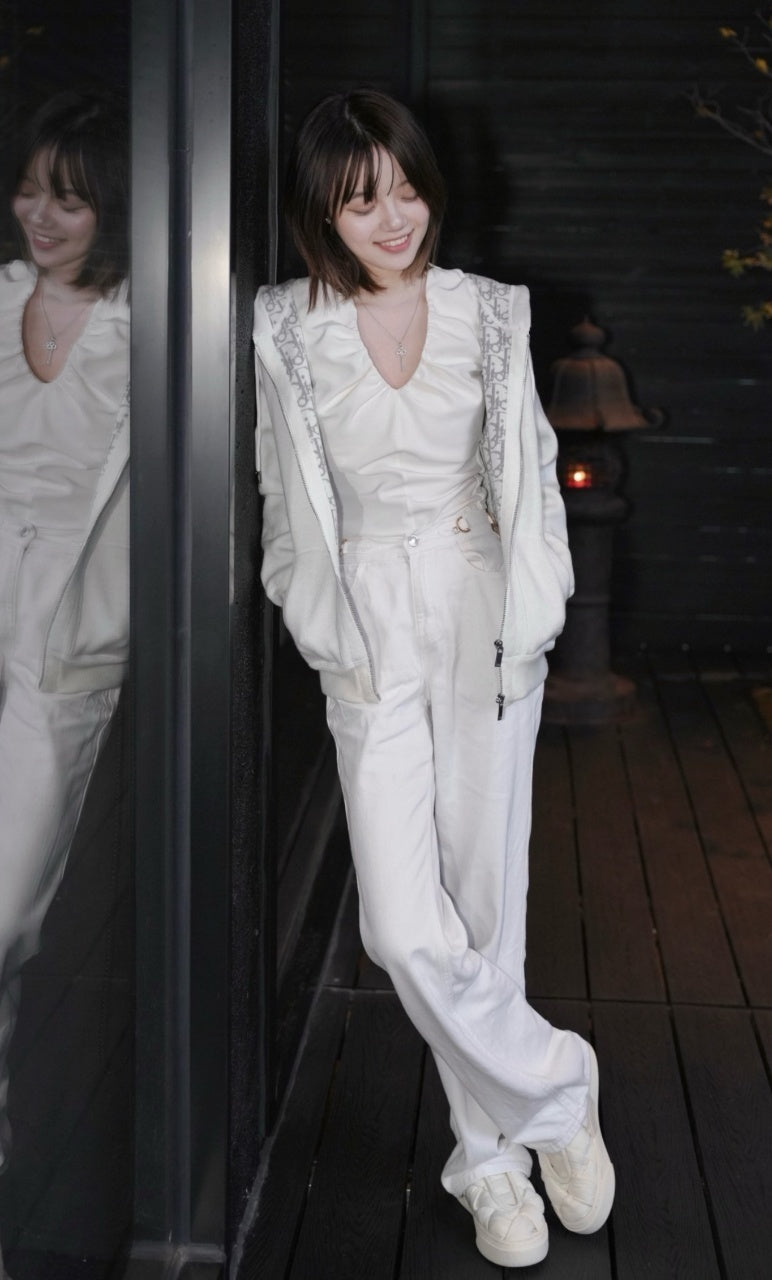 Dior Cashmere-Cotton Embroidered Hoodie