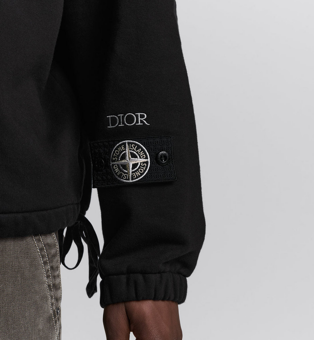 Dior Jacquard-Lined Embroidered Hoodie