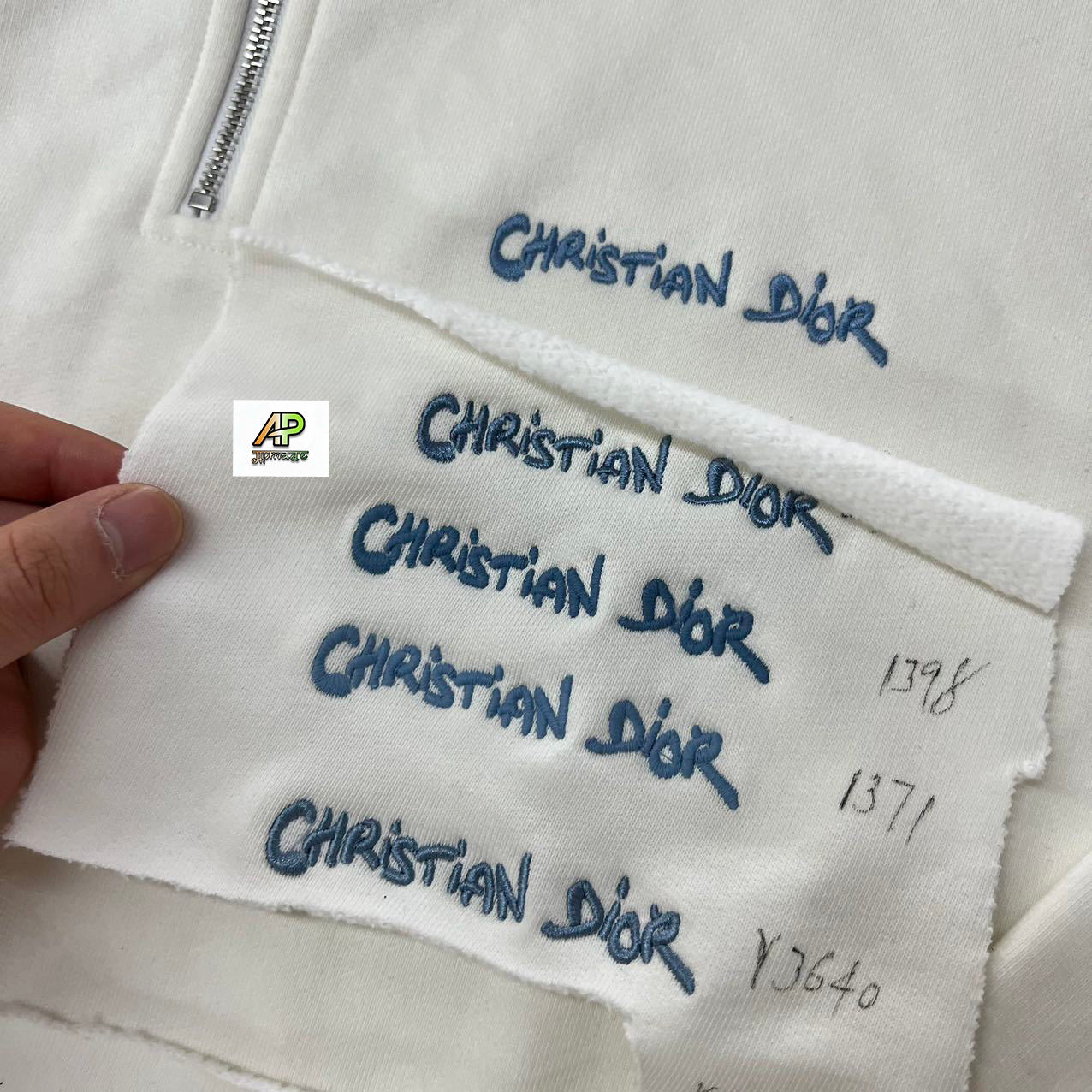 Dior Embroidered Zip Hoodie