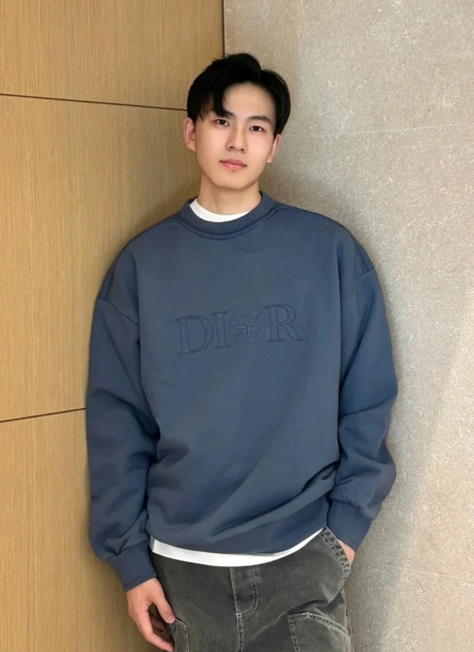 Dior 3D Embroidered Big Terry Hoodie
