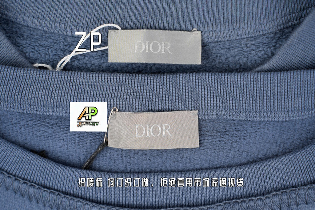 Dior 3D Embroidered Big Terry Hoodie