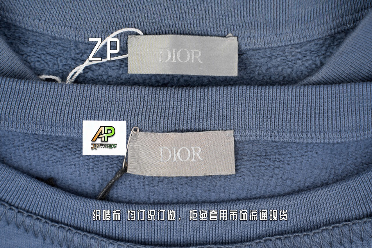 Dior 3D Embroidered Big Terry Hoodie