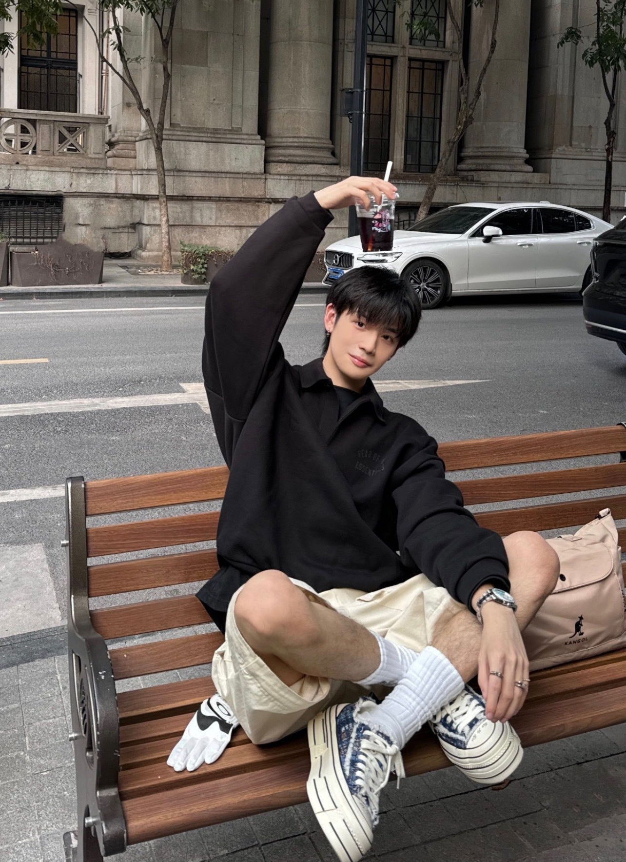 Fear of God Essentials Oversized Fleece Sweatshirt