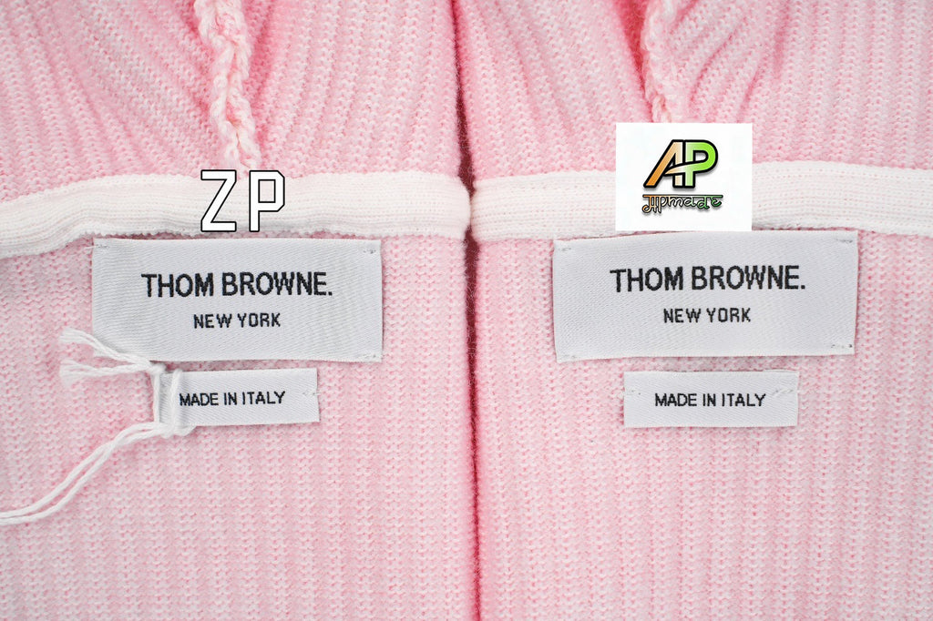 Thom Browne Wool Knit Hooded Zip Sweater