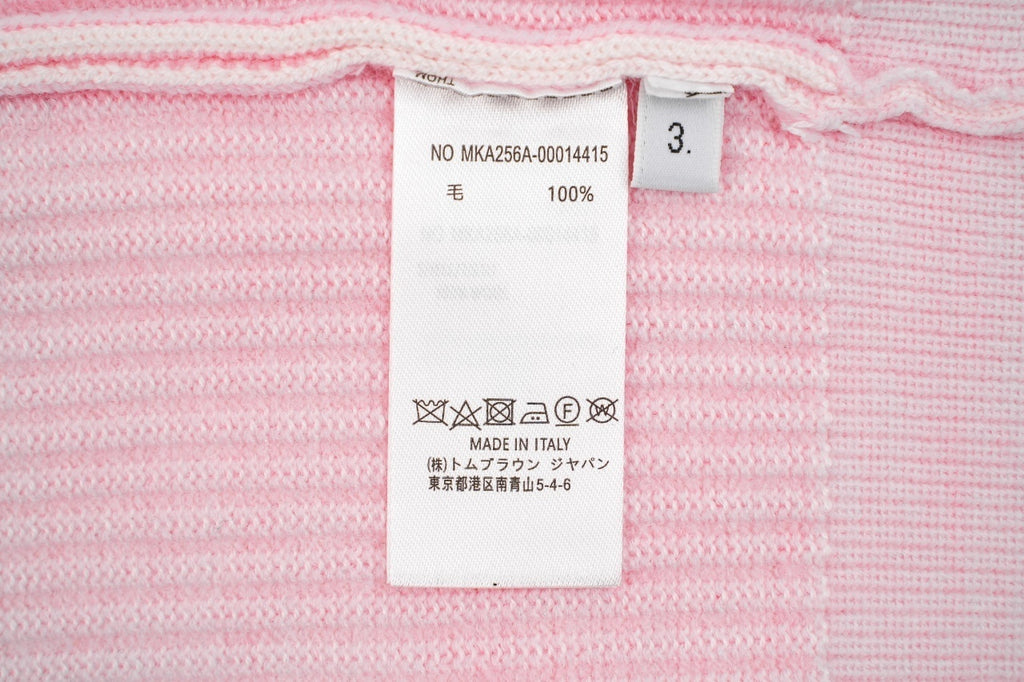Thom Browne Wool Knit Hooded Zip Sweater