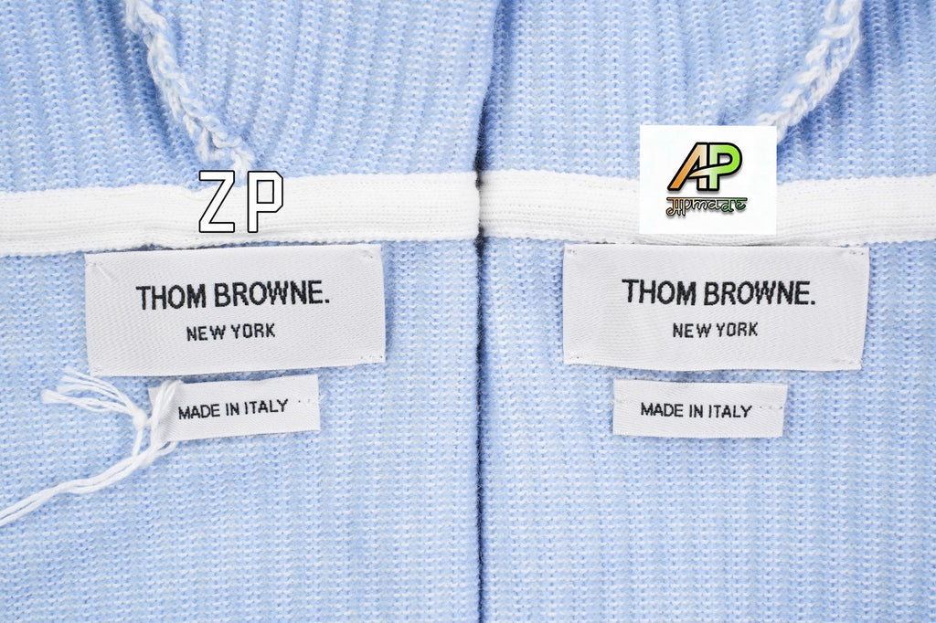 Thom Browne Wool Knit Hooded Zip Sweater