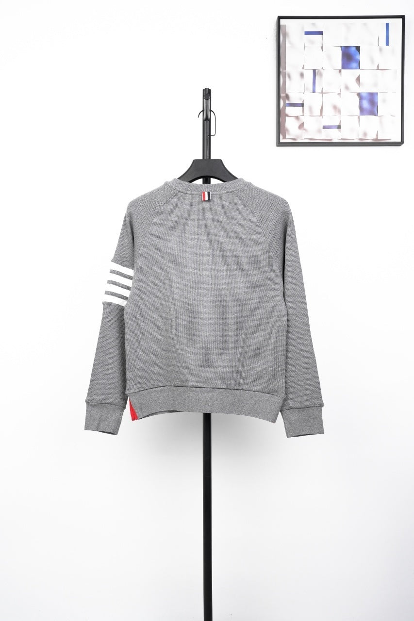 Thom Browne Four-Stripe Cotton Sweatshirt