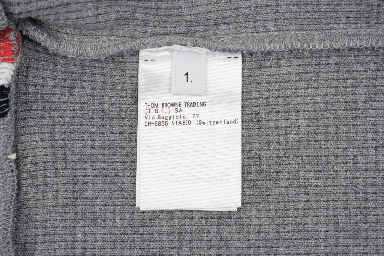 Thom Browne Four-Stripe Cotton Sweatshirt