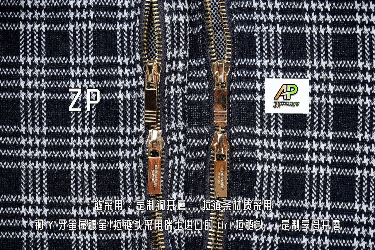 Thom Browne Four-Stripe Zip Hoodie