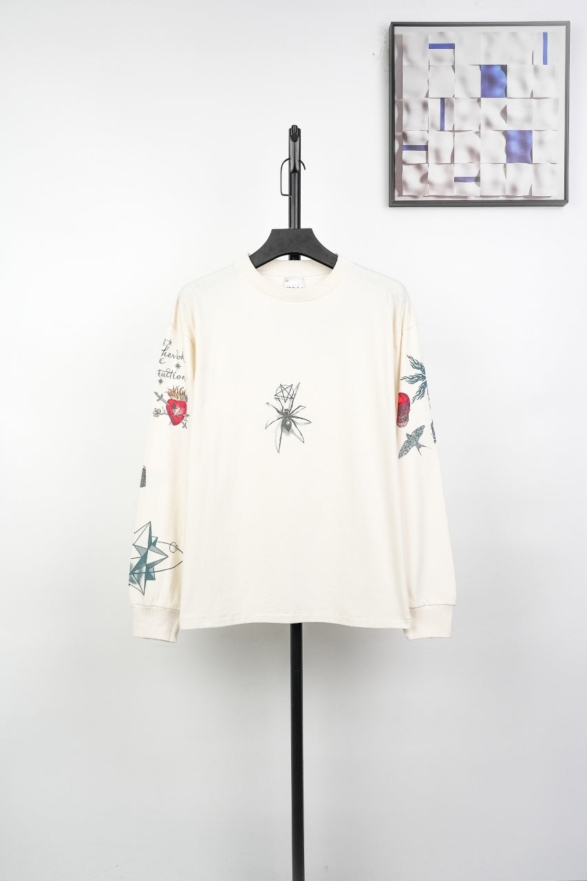 Saint Mxxxxxx Tattoo Print Sweatshirt