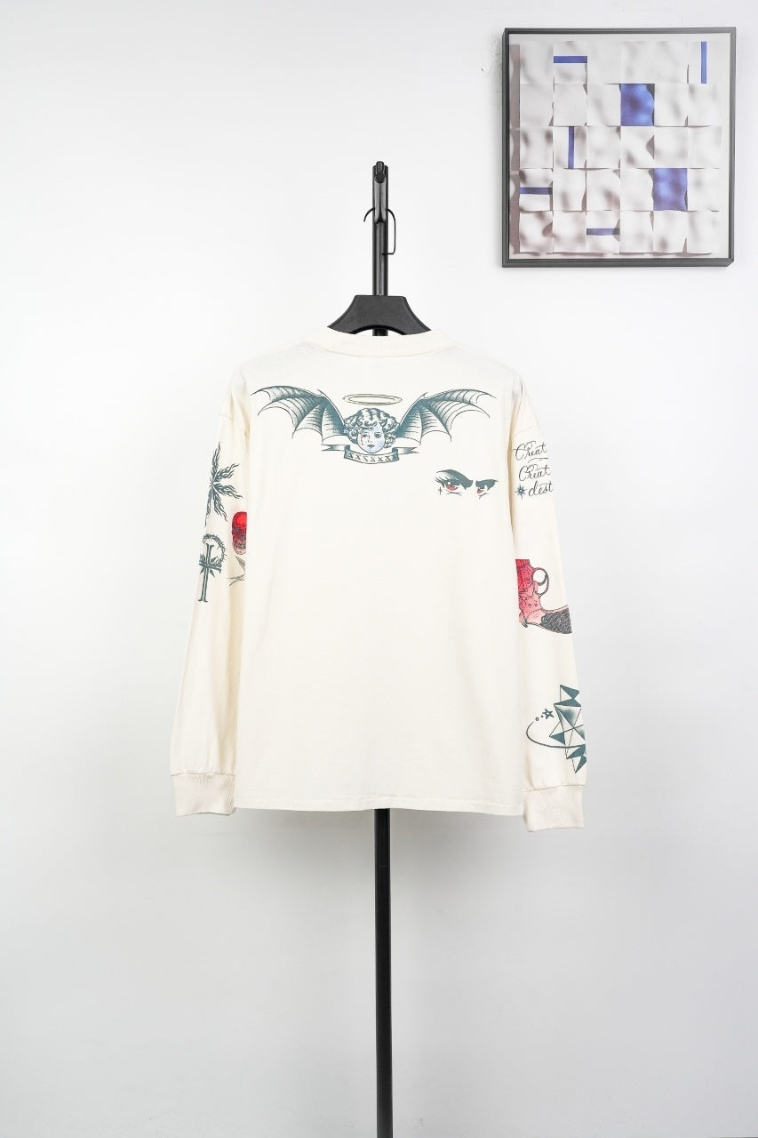 Saint Mxxxxxx Tattoo Print Sweatshirt