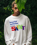 Saint Mxxxxxx Colorful Irregular Print Sweatshirt