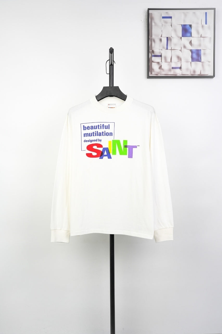 Saint Mxxxxxx Colorful Irregular Print Sweatshirt
