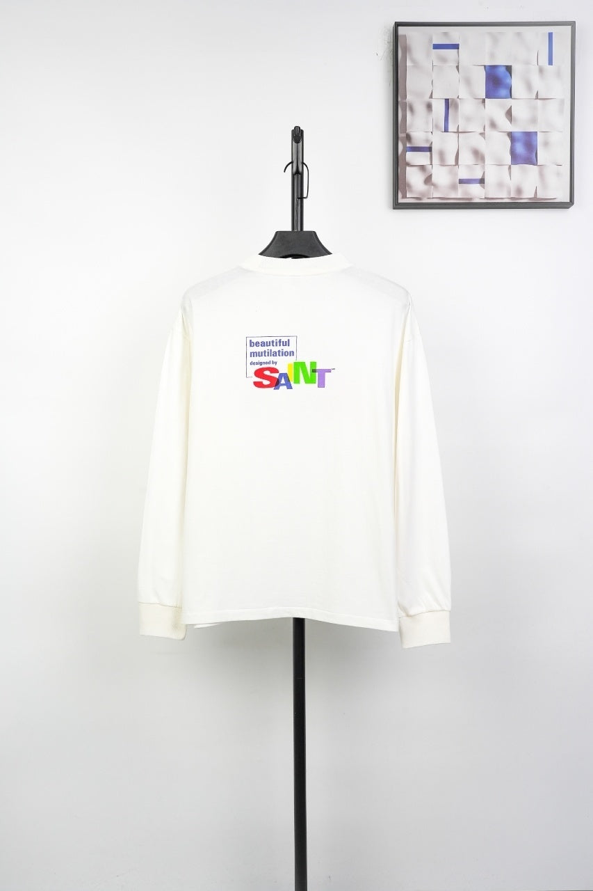 Saint Mxxxxxx Colorful Irregular Print Sweatshirt