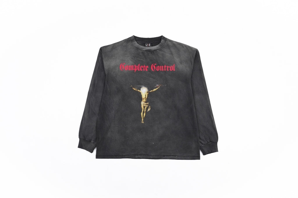 Saint Mxxxxxx Gun Cross Jesus Print Sweatshirt