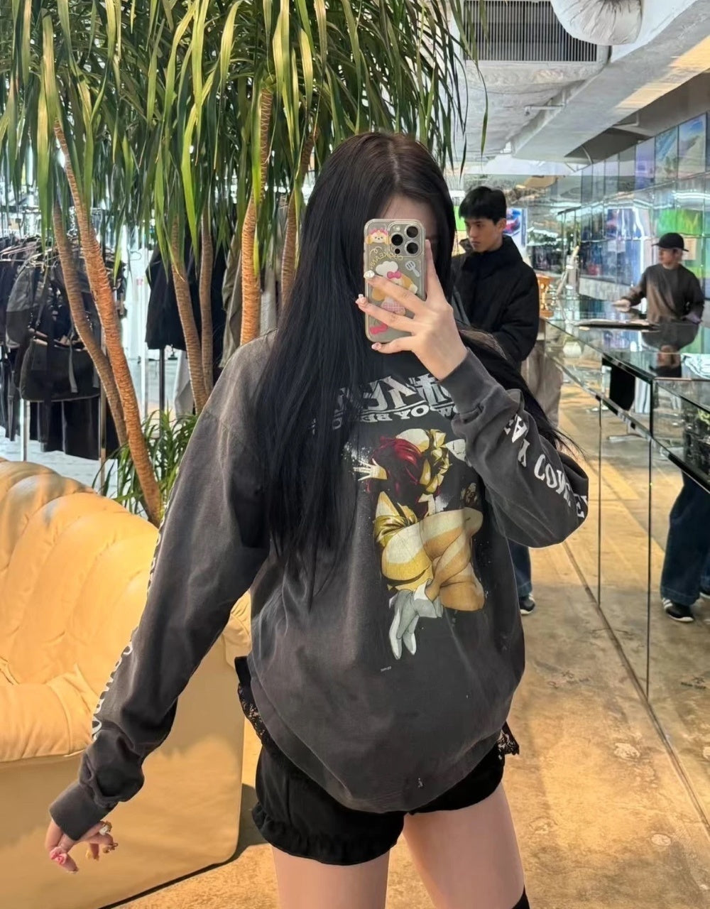 Saint Mxxxxxx Starry Sky Denim Print Sweatshirt