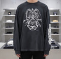 Saint Mxxxxxx Rams Head and Devil Print Sweatshirt