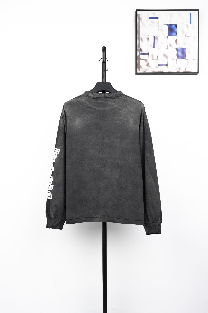Saint Mxxxxxx Rams Head and Devil Print Sweatshirt