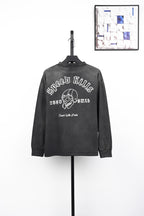 Saint Mxxxxxx Skull Helmet Print Sweatshirt