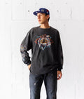 Saint Mxxxxxx Eagle Feather Print Sweatshirt