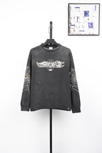 Saint Mxxxxxx Spiderweb Print Crewneck Sweatshirt