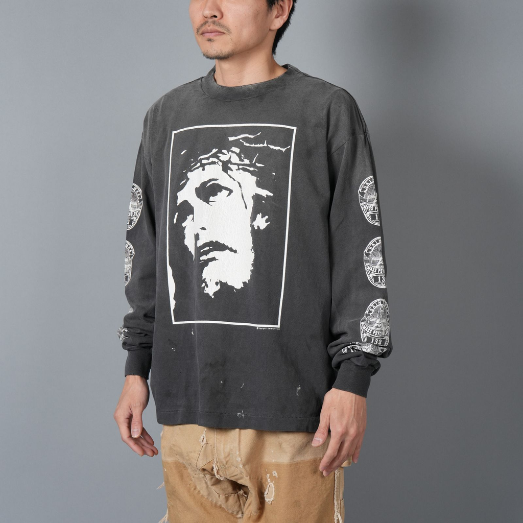 Saint Mxxxxxx Jesus Head Print Sweatshirt
